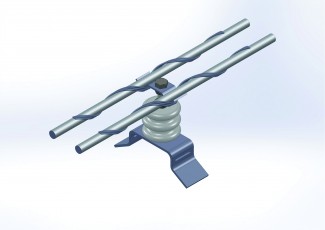 FIBERLIGN INSULATED MONO POLE DOWNLEAD CLAMP OPGW